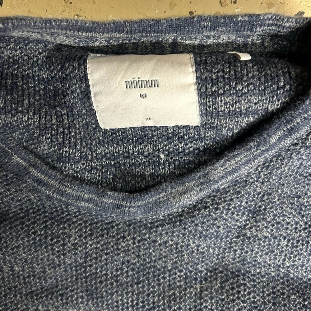 Minimum crewneck long sleeve pullover XL GRAY